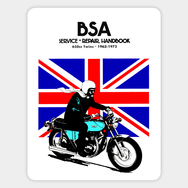 Vintage BSA handbook cover Magnet by Random Railways